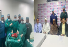 एचसीजी कैंसर सेंटर जयपुर में 8.5 किलो के विशाल जांघ ट्यूमर का सफल ऑपरेशन HCG Cancer Center in Jaipur successfully performed surgery to remove a massive 8.5 kg thigh tumor.