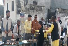 कन्डेरेश्वर महादेव मंदिर पर पौषबड़ा प्रसादी का आयोजन