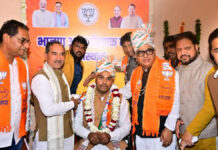 भाजपा अल्पसंख्यक मोर्चा के प्रदेशाध्यक्ष हमीद खान मेवाती ने संभाला पदभार