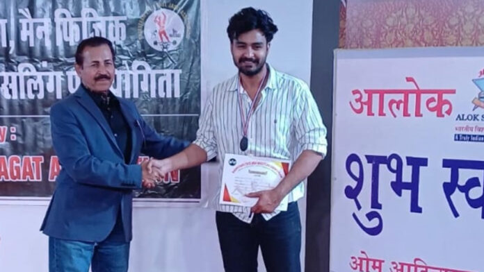 Gaurav secured the third position in the State Arm Wrestling Championship. Gaurav secured the third position in the State Arm Wrestling Championship.