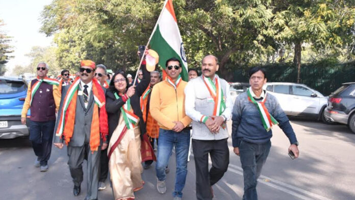 The message of patriotism resonated throughout the grand Lions Tricolor Yatra.