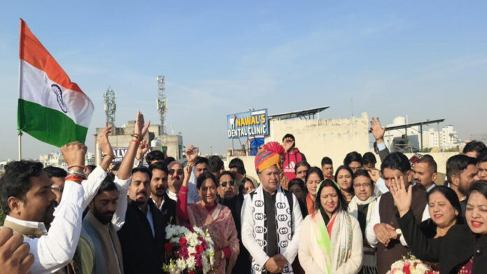 District President Amit Goyal hoisted the flag and delivered a message of democracy and the constitution. District President Amit Goyal hoisted the flag and delivered a message of democracy and the constitution.