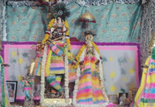 आनंद कृष्ण बिहारी मंदिर में फागोत्सव, गुलाल व फूलों से खेली होली Fagotsav at Anand Krishna Bihari Temple