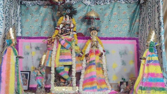 Fagotsav at Anand Krishna Bihari Temple Fagotsav at Anand Krishna Bihari Temple