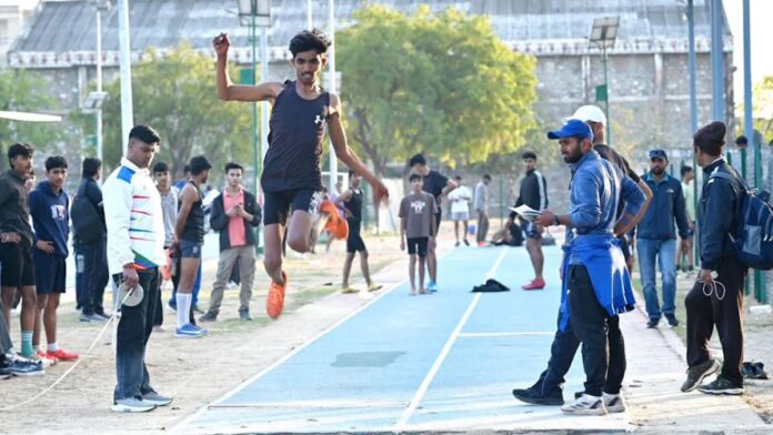 Athletes and para-athletes showcased their skills in the skill test.