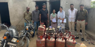 अवैध रिफिलिंग का भंडाफोड़: 102 सिलेंडर,वाहन व उपकरण जब्त Illegal refilling racket busted: 102 cylinders, vehicles and equipment seized