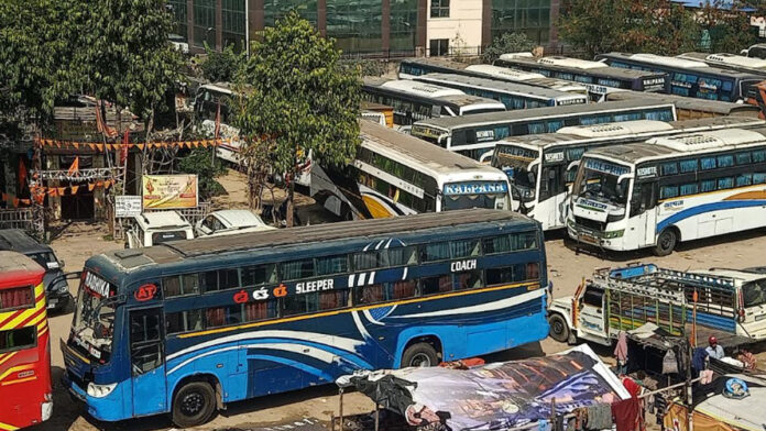 Private bus strike: Wheels remain halted for the second day