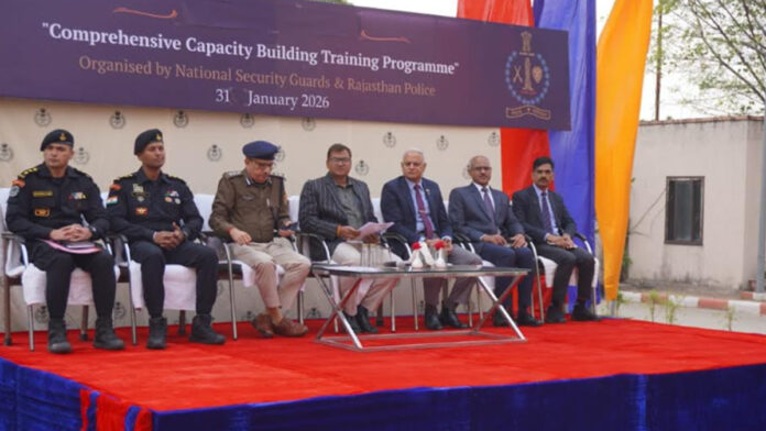 In Jaipur, 110 police personnel received special training from NSG commandos.