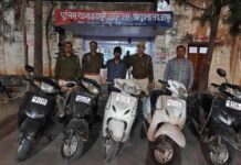 नशे की लत पूरी करने के लिए चुराया दुपहिया वाहन, शातिर वाहन चोर गिरफ्तार Two-wheeler stolen to satisfy drug addiction