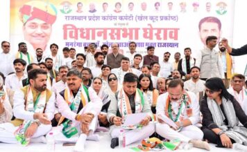 कांग्रेस खेल प्रकोष्ठ का विधानसभा घेराव: पुलिस ने कांग्रेस कार्यकर्ताओं पर चलाए वाटर कैनन Congress Sports Cell surrounds Assembly