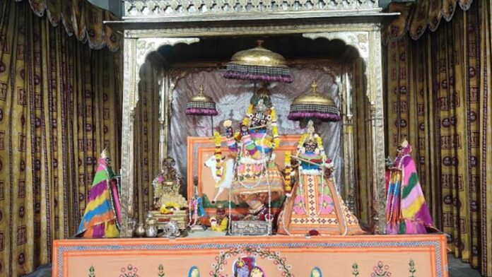 Creation tableau decorated in Govind Devji temple