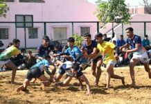 हॉकी और कबड्डी के खिलाड़ियों ने स्किल टेस्ट में लगाया ज़ोर