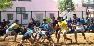 हॉकी और कबड्डी के खिलाड़ियों ने स्किल टेस्ट में लगाया ज़ोर