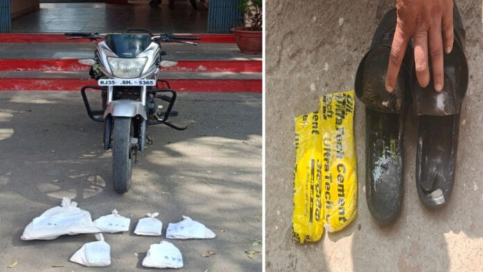 Operation Chakravyuh: Brown sugar worth 35 lakhs was hidden in the soles of slippers.