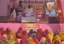 पंच दिवसीय श्रीराम मंदिर की प्राण प्रतिष्ठा पर निकाली भव्य कलश यात्रा