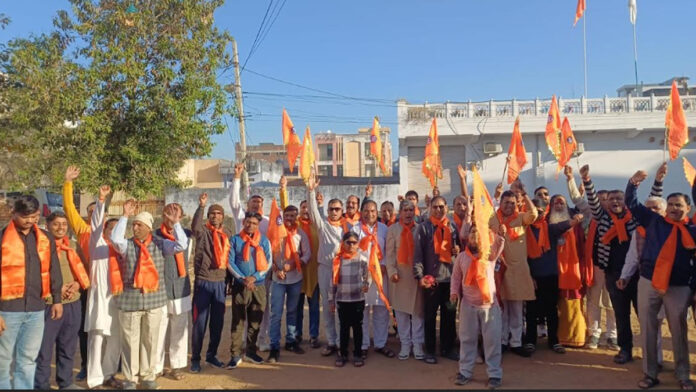 Vehicle rally held in Murlipura on the eve of Hindu convention Vehicle rally held in Murlipura on the eve of Hindu convention