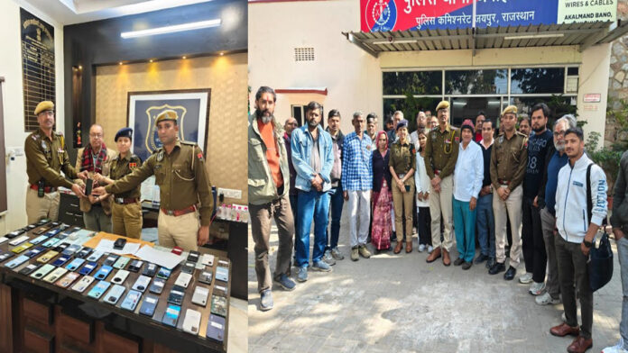 Jawahar Nagar police recovered 83 mobile phones worth fifteen lakh rupees in two months.