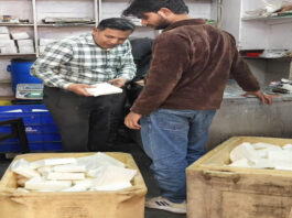 मिलावटी पनीर का भंडाफोड़, 650 किलो जब्त कर किया नष्ट