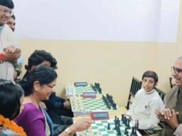सेकंड चेतन प्रताप मेमोरियल रैपिड ओपन चेस टूर्नामेंट 2026 का भव्य शुभारंभ The Second Chetan Pratap Memorial Rapid Open Chess Tournament 2026 was grandly inaugurated.