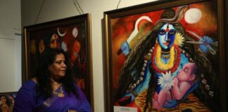 जेकेके में डॉ. बीना की प्रदर्शनी का आगाज