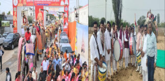 पंचकल्याणक महोत्सव में उमड़ा श्रद्धालुओं का सैलाब A flood of devotees gathered at the Panchkalyanak Festival.