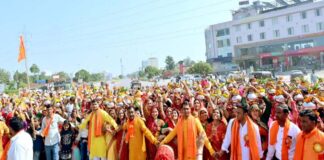 जयपुर की 97 बस्तियों में विराट हिन्दू सम्मेलन का भव्य आयोजन A grand Hindu convention was organised in 97 localities of Jaipur.