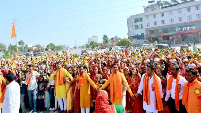 A grand Hindu convention was organised in 97 localities of Jaipur.