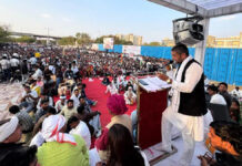हजारों की तादाद में माली समाज के लोगों ने किया विधानसभा घेराव Thousands of Mali community members surrounded the assembly.