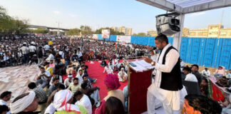 हजारों की तादाद में माली समाज के लोगों ने किया विधानसभा घेराव Thousands of Mali community members surrounded the assembly.