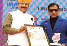 वर्ल्ड रिकॉर्ड होल्डर विष्णु टांक जयपुर लीजेंड अवॉर्ड से सम्मानित