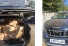 अवैध बीयर के 20 कार्टूंस व शराब जब्त