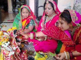 अखंड सौभाग्य के लिए घर -घर हुआ गणगौर माता का पूजन gangaur