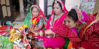 अखंड सौभाग्य के लिए घर -घर हुआ गणगौर माता का पूजन gangaur