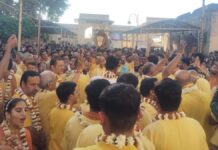 चैतन्य महाप्रभु के 540 वें जन्मोत्सव पर निकली शोभायात्रा