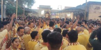 चैतन्य महाप्रभु के 540 वें जन्मोत्सव पर निकली शोभायात्रा