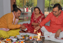 नवरात्र की शुरुआत पर मुख्यमंत्री भजनलाल शर्मा ने मां दुर्गा का लिया आशीर्वाद On the commencement of Navratri, Chief Minister Bhajanlal Sharma sought the blessings of Goddess Durga.