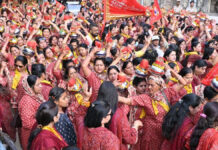 गोविंद देवजी मंदिर से निकली 551 महिलाओं की भव्य कलश यात्रा A Grand Kalash Yatra of 551 Women Sets Out from Govind Devji Temple