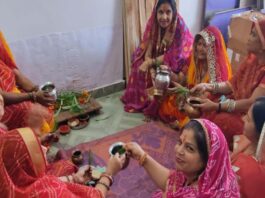 होली के बाद शुरू हुआ गणगौर पूजन, सुहागिनों और कुंवारी कन्याओं में उत्साह Gangaur worship started after Holi.