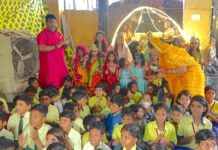 गीता गायत्री मंदिर में 1100 कन्याओं का पूजन