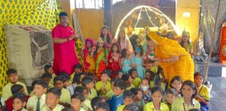 गीता गायत्री मंदिर में 1100 कन्याओं का पूजन