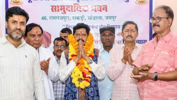 MLA Gopal Sharma laid the foundation stone of the Eastern Society Community Hall. MLA Gopal Sharma laid the foundation stone of the Eastern Society Community Hall.