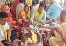 गोविंद देव जी मंदिर में दशांश हवन में उमड़ा श्रद्धालुओं का सैलाब Devotees flocked to Govind Dev Ji Temple for Dashansh Havan