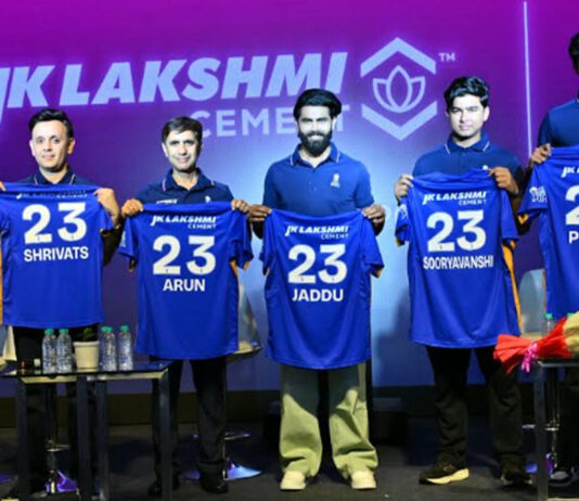 जेके लक्ष्मी सीमेंट बना राजस्थान रॉयल्स का प्रिंसिपल स्पॉन्सर