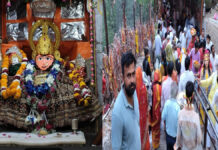 चैत्र नवरात्रि में जोबनेर ज्वाला माता धाम में उमड़ा आस्था का सैलाब A massive surge of devotees floods the Jobner Jwala Mata Dham during Chaitra Navratri.
