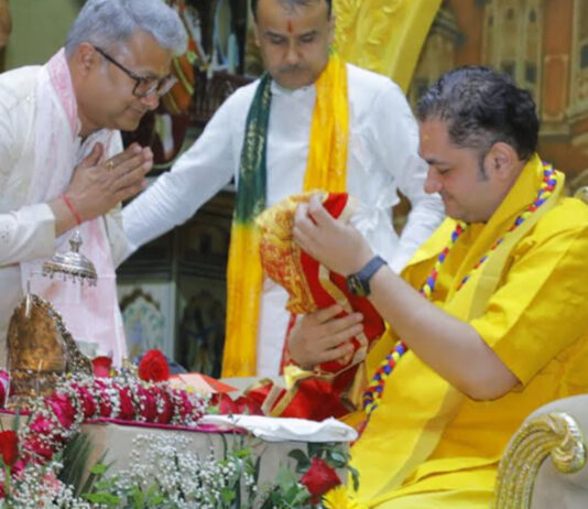 भक्ति में डूबा जयपुर: श्रीकृष्ण कथा में विरह और समर्पण का संदेश Jaipur Immersed in Devotion: The Message of Separation and Surrender in the Shri Krishna Katha