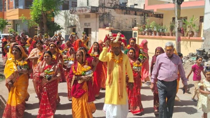 Shri Shrimad Bhagavat Katha Commences in Murlipura with a Kalash Yatra
