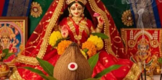 नवरात्र स्थापना: घर-घर में घट स्थापना के साथ नौ दिवसीय अनुष्ठान शुरू The nine-day ritual begins in households everywhere with the *Ghat Sthapana* ceremony.