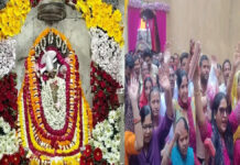 चैत्र नवरात्र शुरू: आमेर शिला माता मंदिर में घटस्थापना के बाद श्रद्धालुओं की उमड़ी भीड़ Crowds of devotees throng the Amer Shila Mata Temple following the Ghatasthapana ceremony.