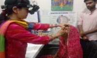 नेत्र शिविर में 60 ने करवाई निःशुल्क जांच, 30 को लगे लेंस 60 People Underwent Free Check-ups at Eye Camp
