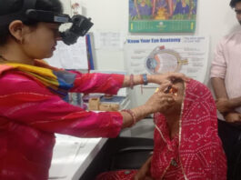 नेत्र शिविर में 60 ने करवाई निःशुल्क जांच, 30 को लगे लेंस 60 People Underwent Free Check-ups at Eye Camp